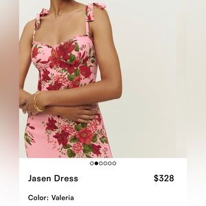 BNWT Reformation Jasen dress in Valeria - sz4
